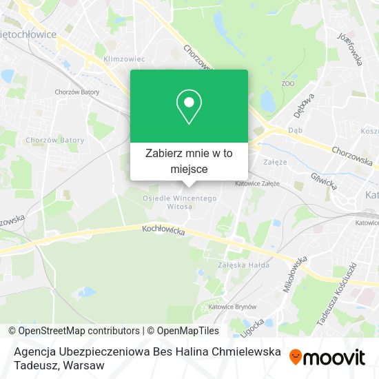 Mapa Agencja Ubezpieczeniowa Bes Halina Chmielewska Tadeusz