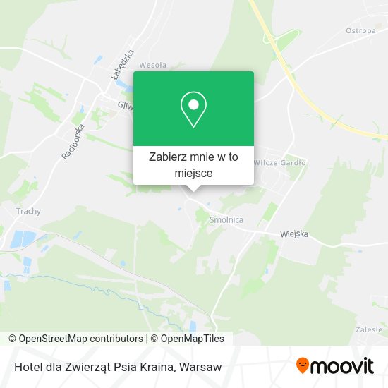 Mapa Hotel dla Zwierząt Psia Kraina