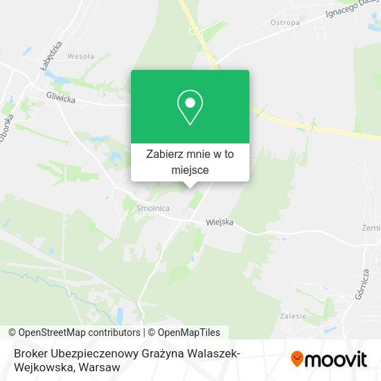 Mapa Broker Ubezpieczenowy Grażyna Walaszek-Wejkowska