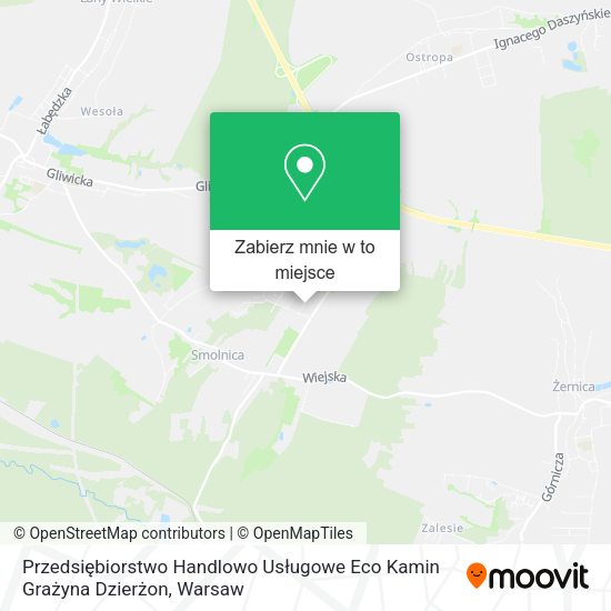 Mapa Przedsiębiorstwo Handlowo Usługowe Eco Kamin Grażyna Dzierżon