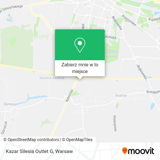 Mapa Kazar Silesia Outlet G