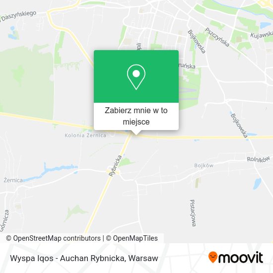 Mapa Wyspa Iqos - Auchan Rybnicka