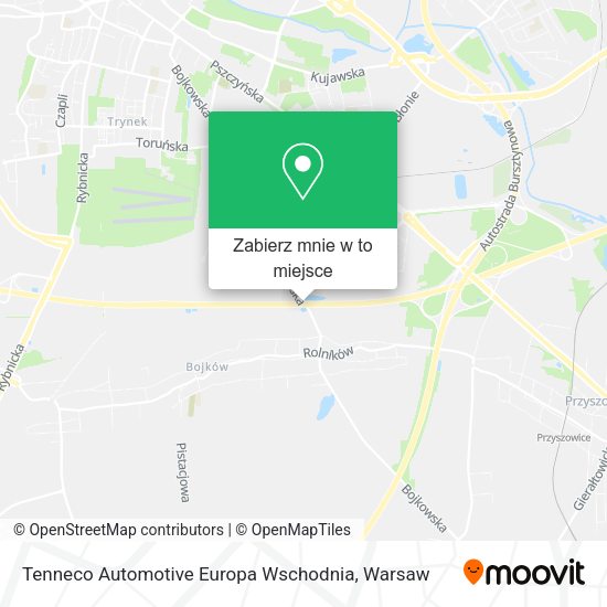 Mapa Tenneco Automotive Europa Wschodnia