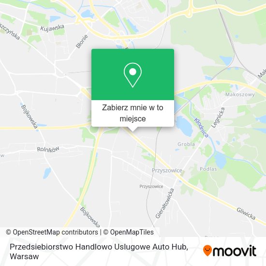 Mapa Przedsiebiorstwo Handlowo Uslugowe Auto Hub