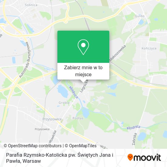 Mapa Parafia Rzymsko-Katolicka pw. Świętych Jana i Pawła