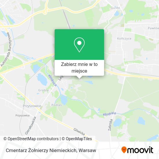 Mapa Cmentarz Żołnierzy Niemieckich