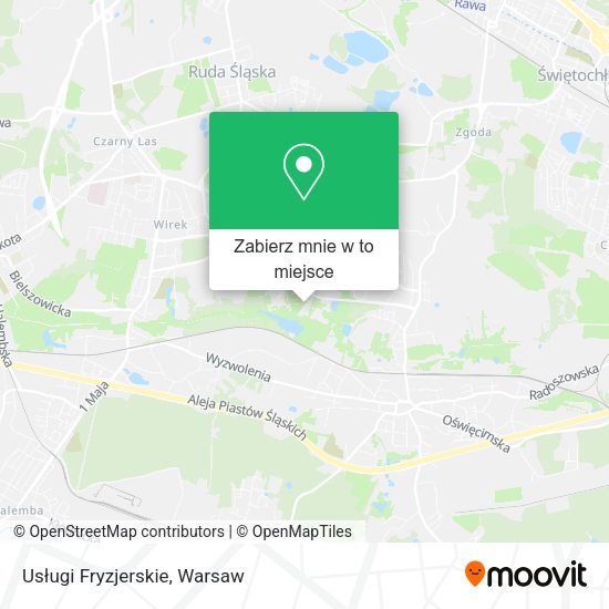 Mapa Usługi Fryzjerskie