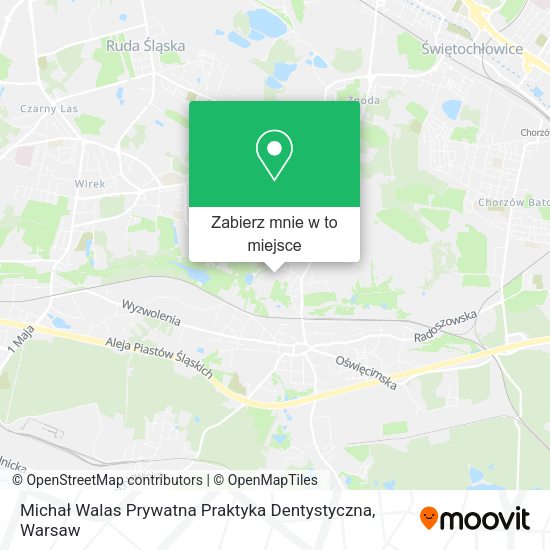 Mapa Michał Walas Prywatna Praktyka Dentystyczna