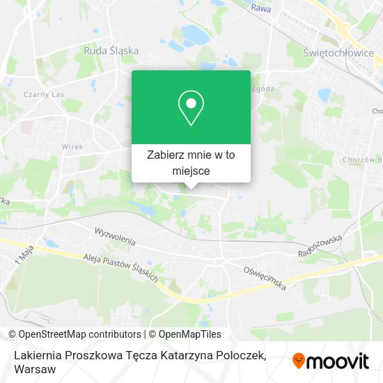 Mapa Lakiernia Proszkowa Tęcza Katarzyna Poloczek