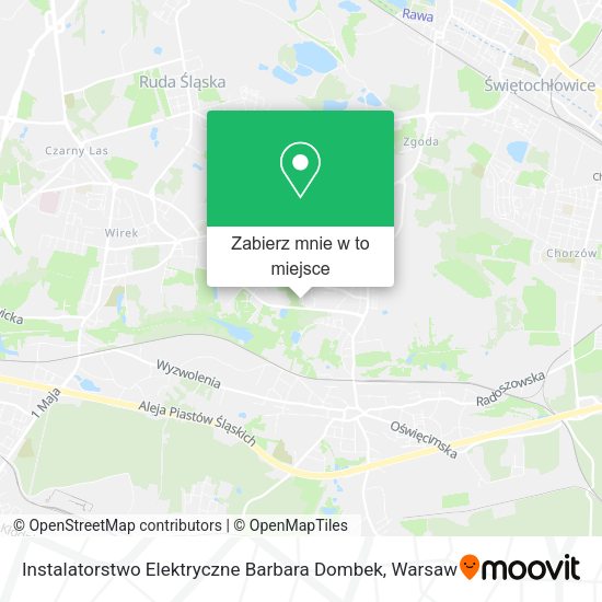 Mapa Instalatorstwo Elektryczne Barbara Dombek