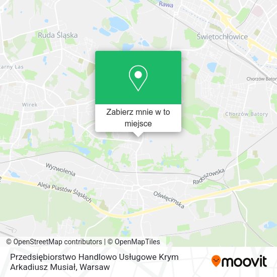 Mapa Przedsiębiorstwo Handlowo Usługowe Krym Arkadiusz Musiał