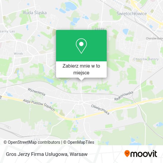 Mapa Gros Jerzy Firma Usługowa