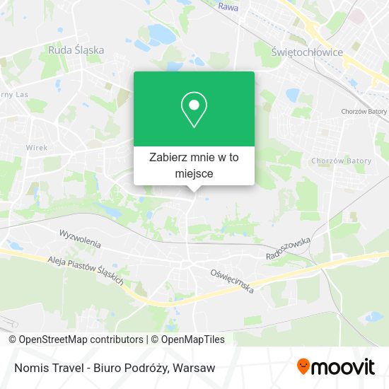 Mapa Nomis Travel - Biuro Podróży