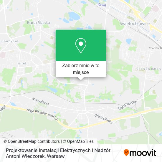 Mapa Projektowanie Instalacji Elektrycznych i Nadzór Antoni Wieczorek