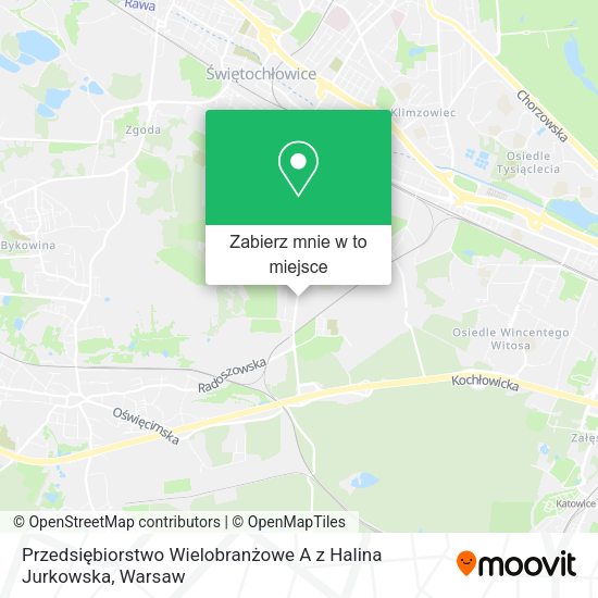 Mapa Przedsiębiorstwo Wielobranżowe A z Halina Jurkowska