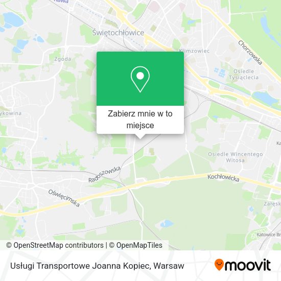 Mapa Usługi Transportowe Joanna Kopiec