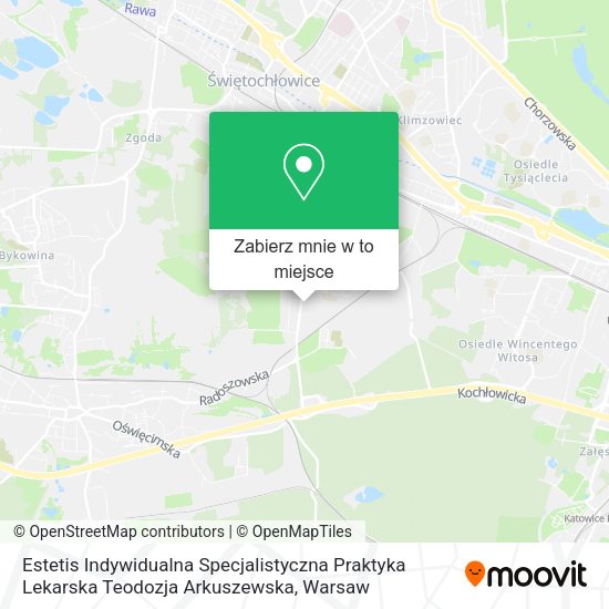 Mapa Estetis Indywidualna Specjalistyczna Praktyka Lekarska Teodozja Arkuszewska