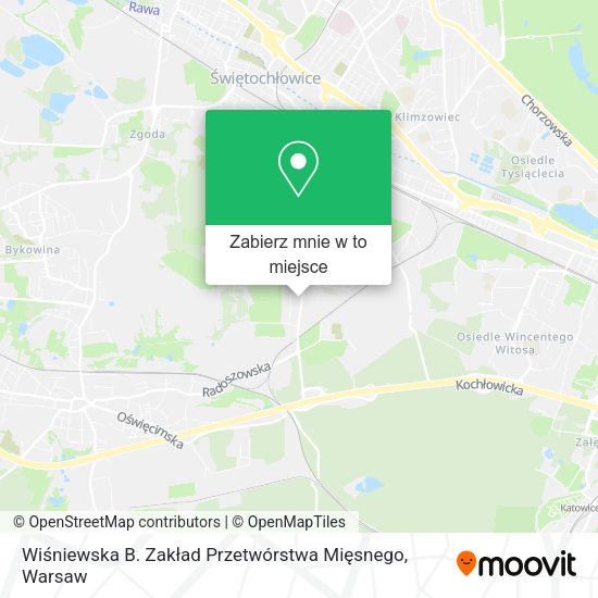 Mapa Wiśniewska B. Zakład Przetwórstwa Mięsnego