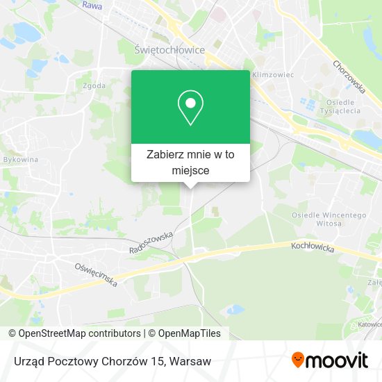 Mapa Urząd Pocztowy Chorzów 15