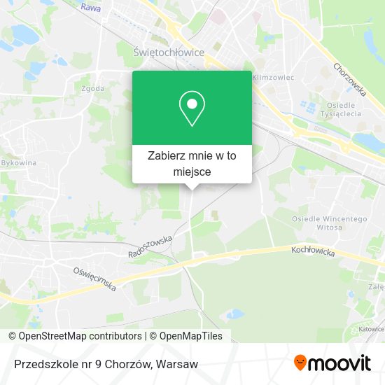 Mapa Przedszkole nr 9 Chorzów