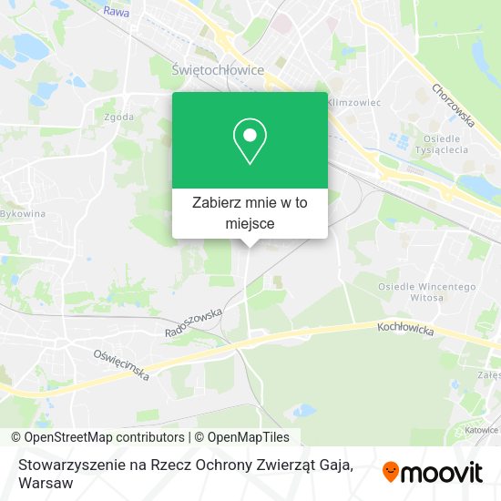 Mapa Stowarzyszenie na Rzecz Ochrony Zwierząt Gaja