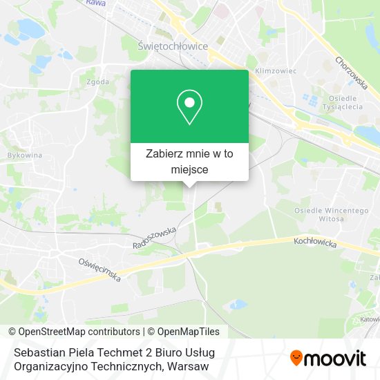 Mapa Sebastian Piela Techmet 2 Biuro Usług Organizacyjno Technicznych