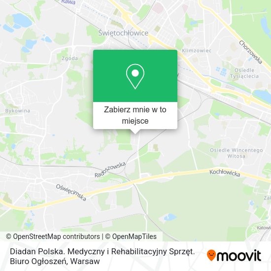 Mapa Diadan Polska. Medyczny i Rehabilitacyjny Sprzęt. Biuro Ogłoszeń