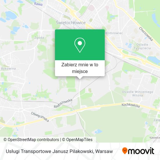 Mapa Usługi Transportowe Janusz Pilakowski