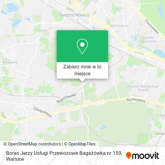 Mapa Boras Jerzy Usługi Przewozowe Bagażówka nr 159