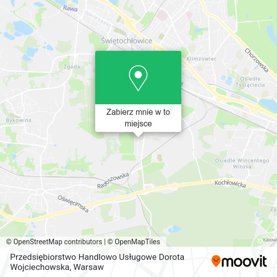 Mapa Przedsiębiorstwo Handlowo Usługowe Dorota Wojciechowska