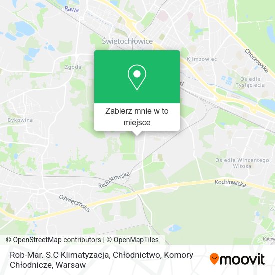 Mapa Rob-Mar. S.C Klimatyzacja, Chłodnictwo, Komory Chłodnicze