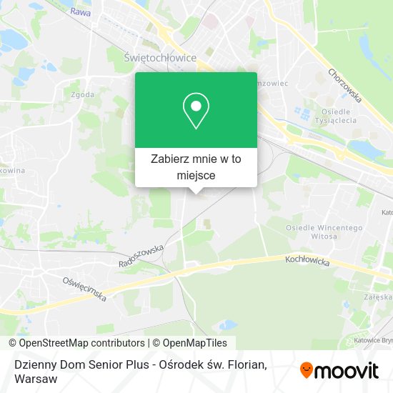 Mapa Dzienny Dom Senior Plus - Ośrodek św. Florian