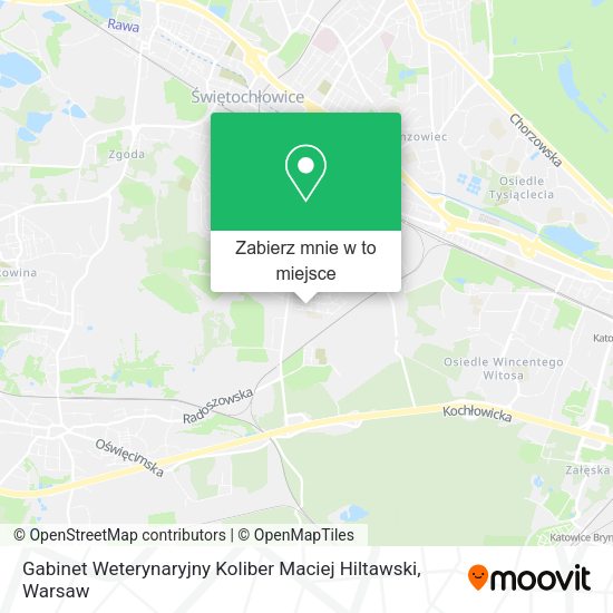 Mapa Gabinet Weterynaryjny Koliber Maciej Hiltawski