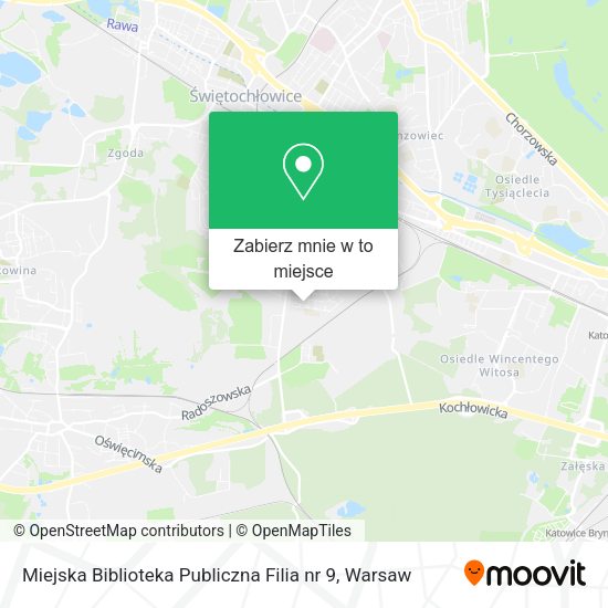 Mapa Miejska Biblioteka Publiczna Filia nr 9