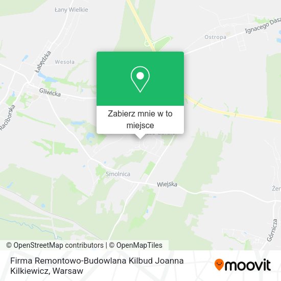 Mapa Firma Remontowo-Budowlana Kilbud Joanna Kilkiewicz