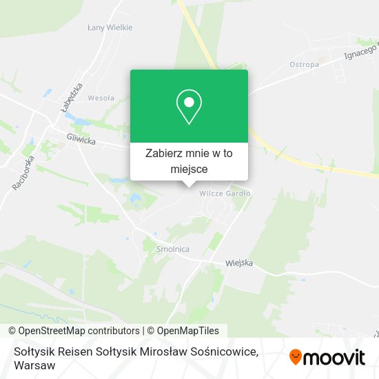 Mapa Sołtysik Reisen Sołtysik Mirosław Sośnicowice