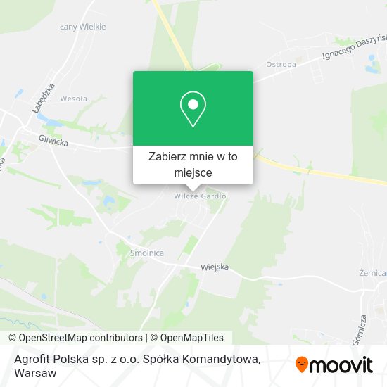 Mapa Agrofit Polska sp. z o.o. Spółka Komandytowa