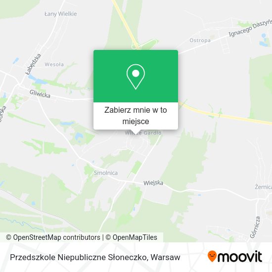 Mapa Przedszkole Niepubliczne Słoneczko