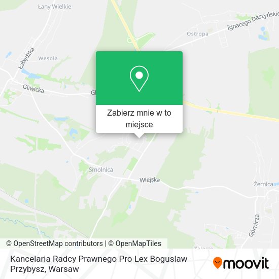 Mapa Kancelaria Radcy Prawnego Pro Lex Boguslaw Przybysz