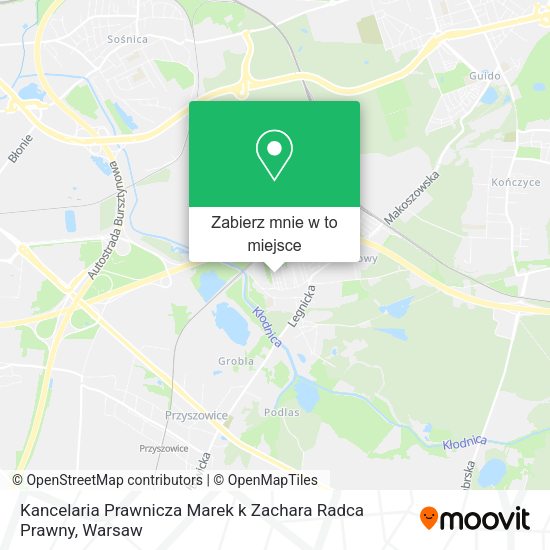 Mapa Kancelaria Prawnicza Marek k Zachara Radca Prawny