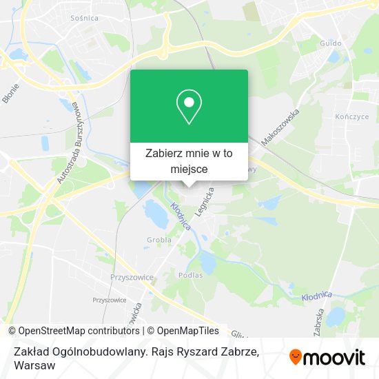 Mapa Zakład Ogólnobudowlany. Rajs Ryszard Zabrze