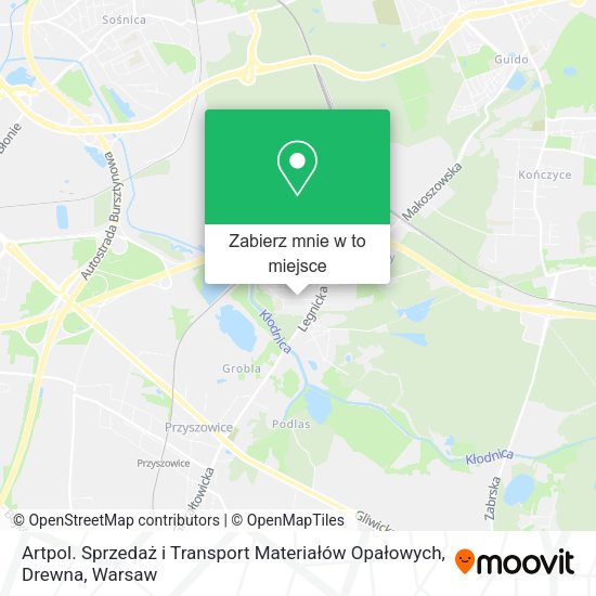 Mapa Artpol. Sprzedaż i Transport Materiałów Opałowych, Drewna