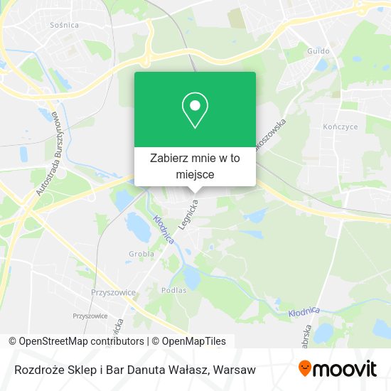 Mapa Rozdroże Sklep i Bar Danuta Wałasz