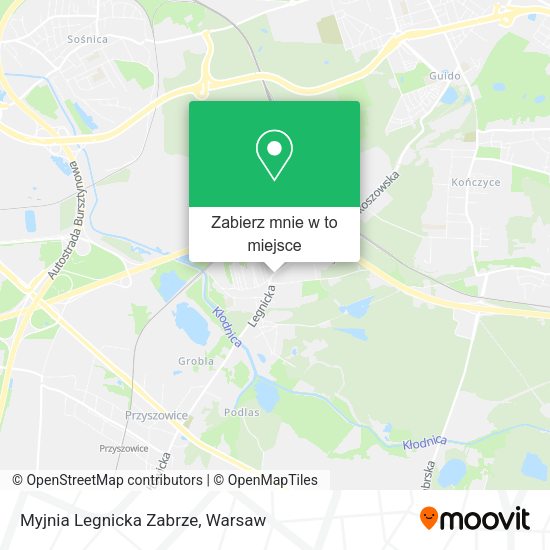 Mapa Myjnia Legnicka Zabrze