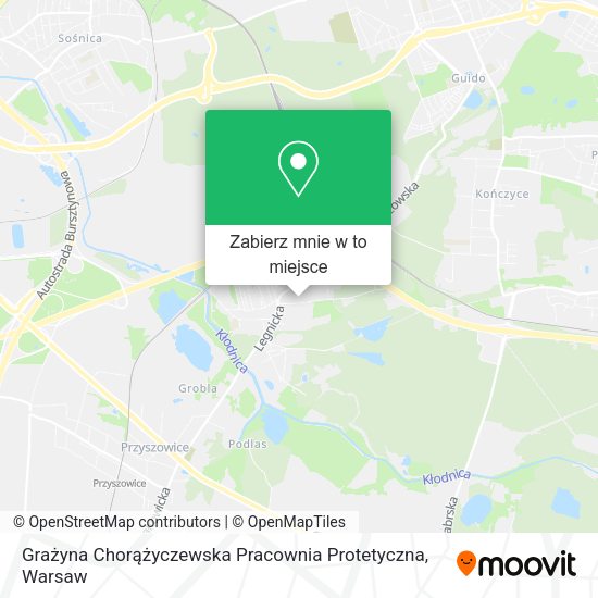 Mapa Grażyna Chorążyczewska Pracownia Protetyczna