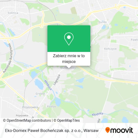 Mapa Eko-Domex Paweł Bocheńczak sp. z o.o.