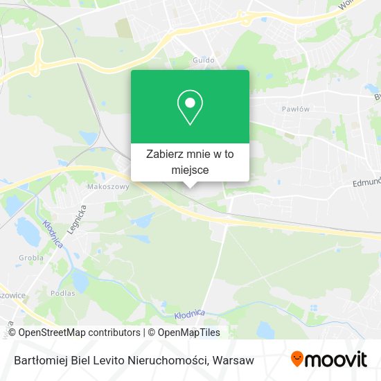 Mapa Bartłomiej Biel Levito Nieruchomości