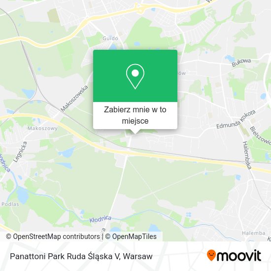 Mapa Panattoni Park Ruda Śląska V