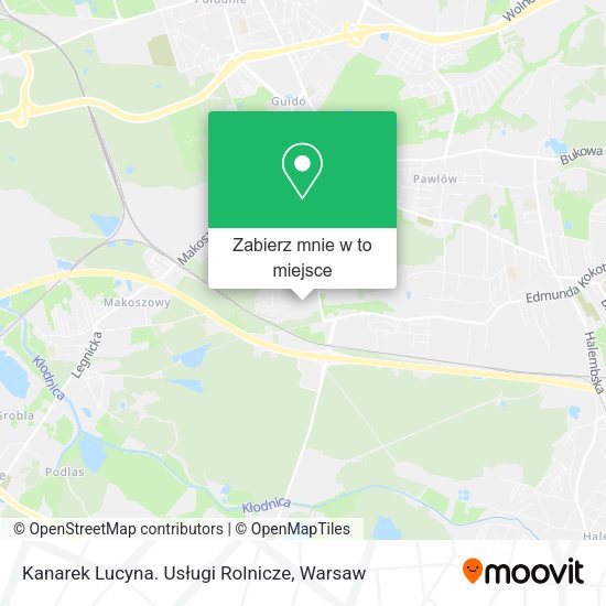 Mapa Kanarek Lucyna. Usługi Rolnicze