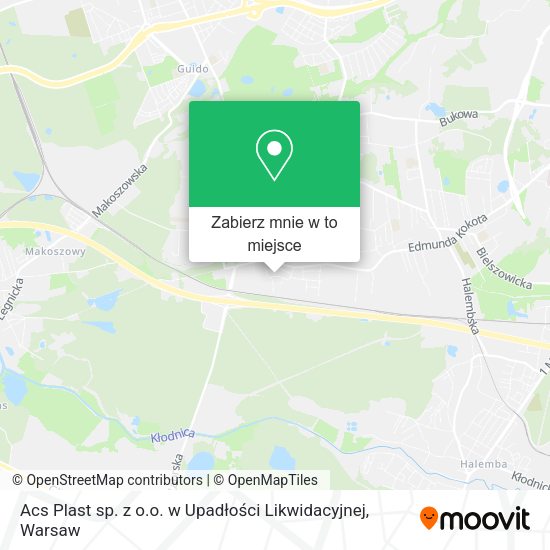 Mapa Acs Plast sp. z o.o. w Upadłości Likwidacyjnej